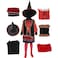 Taeyue Kids Girls Dani Dennison Costume Halloween Witch Cosplay Dress Suit with HatMedium Red