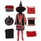 Taeyue Kids Girls Dani Dennison Costume Halloween Witch Cosplay Dress Suit with HatMedium Red