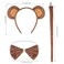 Dxhycc Monkey Costume Set Monkey Ears Headband Tail Bowtie TutuHalloween Dress Up Cosplay Accessory Kit