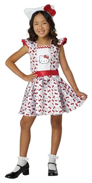 California Costumes Hello Kitty Party Pop Dress Child Costume Medium