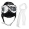 Keymall Aviator Hat With Goggles Costume Accessories Pilot Cap White Scarf for Men Women Teens Adults