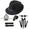 RAINDEWLL 1920s Accessories for Men 20s Gatsby Gangster Costume Accessories Set Fedora Hat Suspenders Black