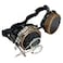UMBRELLALABORATORY Steampunk Victorian Style Goggles Rave Glasses with Compass Design and Double Ocular Loupe