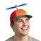 Interstellar Propeller Adult Propeller Beanie Hat Original Flying Propeller Cap Made in USA MultiColor 6Panel Design with Spinning Propeller Frog topper