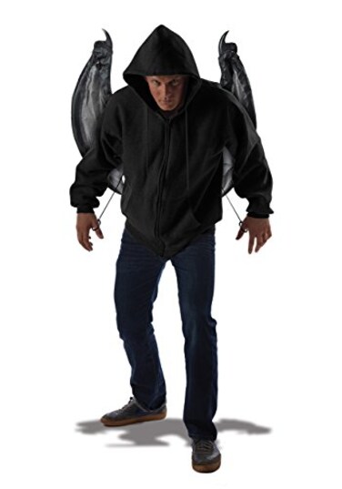 California Costumes Wicked Moving Wings 4 ft Wing Span GrayBlack