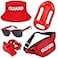 Matiniy Guard Costume Set Include Guard Red Hat with Lanyard Guard Costume for Men Women Style2