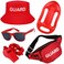 Matiniy Guard Costume Set Include Guard Red Hat with Lanyard Guard Costume for Men Women Style2