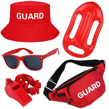Matiniy Guard Costume Set Include Guard Red Hat with Lanyard Guard Costume for Men Women Style2