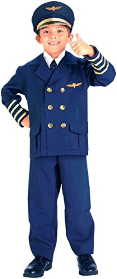 Rubies Childs Forum Airline Pilot Costume Medium for Themed Parties and Halloween