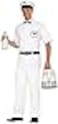 Rubies 1950s Milkman Costume for Adults Mens Standard White