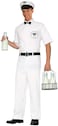 Rubies 1950s Milkman Costume for Adults Mens Standard White