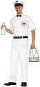 Rubies 1950s Milkman Costume for Adults Mens Standard White