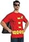 Rubies Teen Titans Robin Costume Top with Cape and Mask for Adults Mens Medium