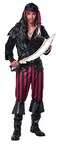 California Costumes Mens Ruthless Rogue Pirate Costume Large BlackScarlet