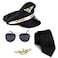 Tigerdoe Pilot Costume For Kids 4 Piece Set for Adults and Teens Captain Accessories