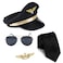 Tigerdoe Pilot Costume For Kids 4 Piece Set for Adults and Teens Captain Accessories
