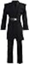 GOLDSTITCH Men Tunic Robe Knight Fancy Cool Cosplay Costume black XL