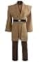 GOLDSTITCH Men Tunic Robe Knight Fancy Cool Cosplay Costume brown M