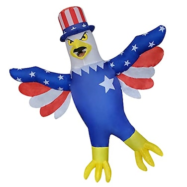 NiSotieb Inflatable Bald Eagle Costume Independence Day Blowup Costume for AdultHalloweenPatriotic Parade