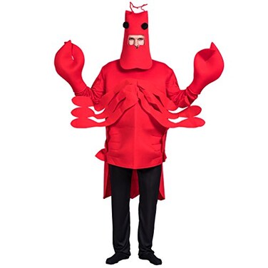 EraSpooky Mens Halloween Lobster CostumeRed OneSize