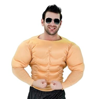 KalcyKizz Mans Muscle Suit CostumesYellowOne Size