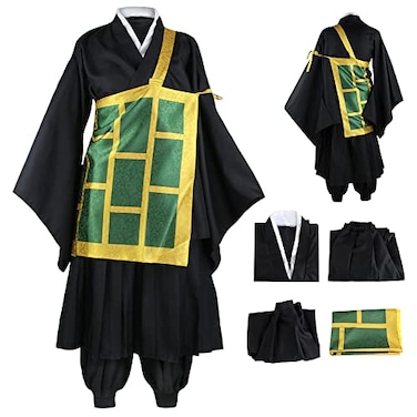 Lioskey Geto Suguru Cosplay Costume Geto Suguru Kimono Stage Outfits Suit Halloween Full Set for MenscostumeM