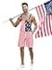 Kidsonny Mens American Flag Overalls Denim Bib Overalls Adjustable Straps Jumpsuit Jeans Romper with Pockets