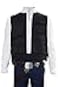 Cosplaysky Mens Cosplay Costume Black Vest Halloween Cosplay Sleeveless Jacket with MultiPockets