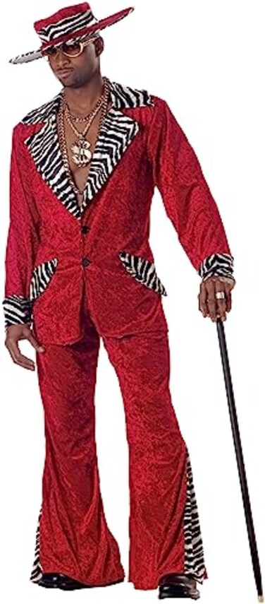 California Costumes Pimp Costume Red Mens Medium