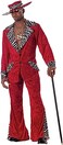 California Costumes Pimp Costume Red Mens Medium
