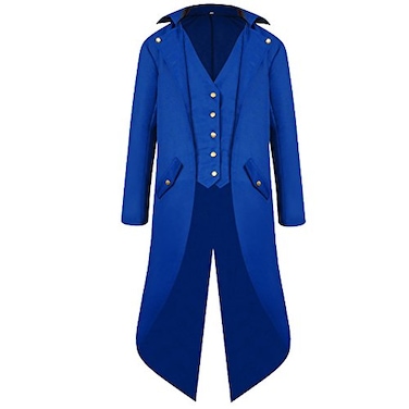 HZY HZY Mens Steampunk Vintage Tailcoat Jacket Gothic Victorian Frock Coat Uniform Halloween Costume