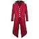 HZY HZY Mens Steampunk Vintage Tailcoat Jacket Gothic Victorian Frock Coat Uniform Halloween Costume
