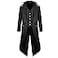 HZY HZY Mens Steampunk Vintage Tailcoat Jacket Gothic Victorian Frock Coat Uniform Halloween Costume