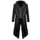 HZY HZY Mens Steampunk Vintage Tailcoat Jacket Gothic Victorian Frock Coat Uniform Halloween Costume
