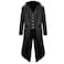 HZY HZY Mens Steampunk Vintage Tailcoat Jacket Gothic Victorian Frock Coat Uniform Halloween Costume