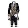 MelangCos Victorian Costume Mens Rococo Suit Prince Cosplay for Halloween L Black
