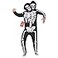 Morph Adult Men Skeleton Costume TwoHeaded Skeleton Outfit for Men Spooky Halloween Costume for Adults XLarge