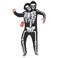 Morph Adult Men Skeleton Costume TwoHeaded Skeleton Outfit for Men Spooky Halloween Costume for Adults XLarge