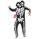 Morph Adult Men Skeleton Costume TwoHeaded Skeleton Outfit for Men Spooky Halloween Costume for Adults XLarge