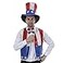 EraSpooky Mens Sequined Uncle Sam Costume Independence Day Fancy Dress