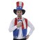 EraSpooky Mens Sequined Uncle Sam Costume Independence Day Fancy Dress