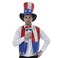 EraSpooky Mens Sequined Uncle Sam Costume Independence Day Fancy Dress