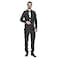 EraSpooky Mens 1920s Gangster Costume Wide Pin Stripe Suit Include Jacket Pants Shirt Front with Attached Necktie