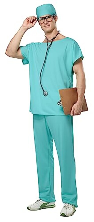 California Costumes Scrubs Costume Small Turquoise