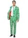 Offstream Mens Ugly Christmas Suit Crazy Holiday Clothing Green with XMas Icons Includes Blazer Pants Tie