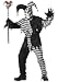 California Costumes Dark Jester Costume Mens Large Black White