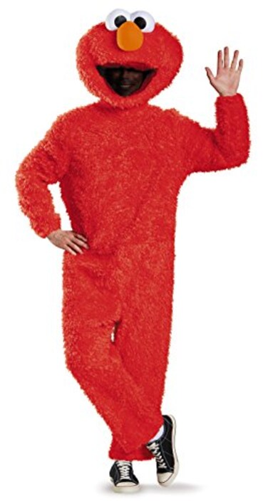 Disguise Mens Full Plush Elmo Prestige Adult Red XLarge 4246