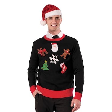 Rubies Forum Novelties Mens Do It Yourself Ugly Christmas Sweater Kit Party Supplies Multi One Size US