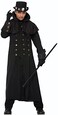 Rubies Warlock Coat Costume for Adults Mens Standard Black