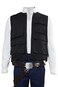 Cosplaysky Mens Cosplay Costume Black Vest Halloween Cosplay Sleeveless Jacket with MultiPockets